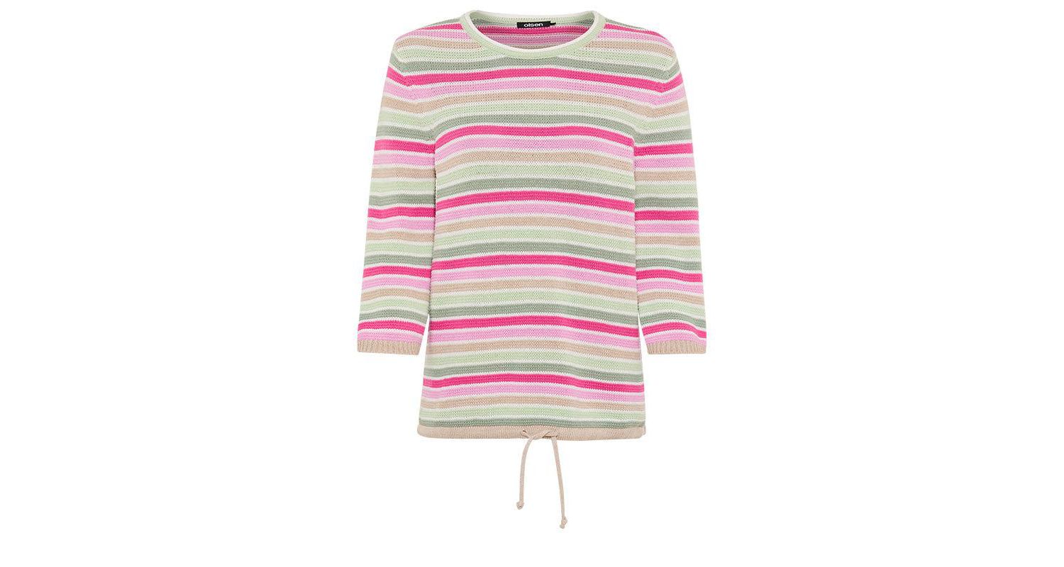 Women's Multi Colour Striped Sweater