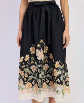 Women's Iris Pull-On Midi Skirt