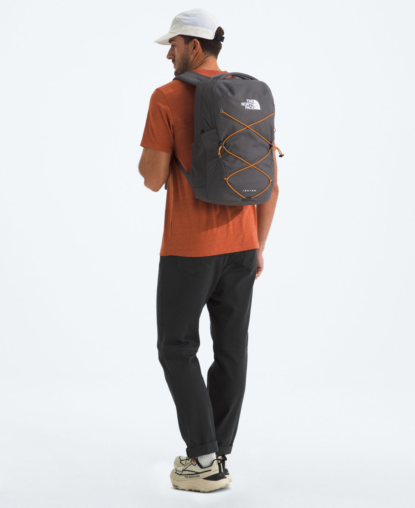 Рюкзак The North Face Jester Laptop, цвет: Антрацитовый серый / Оранжевый — фото 4