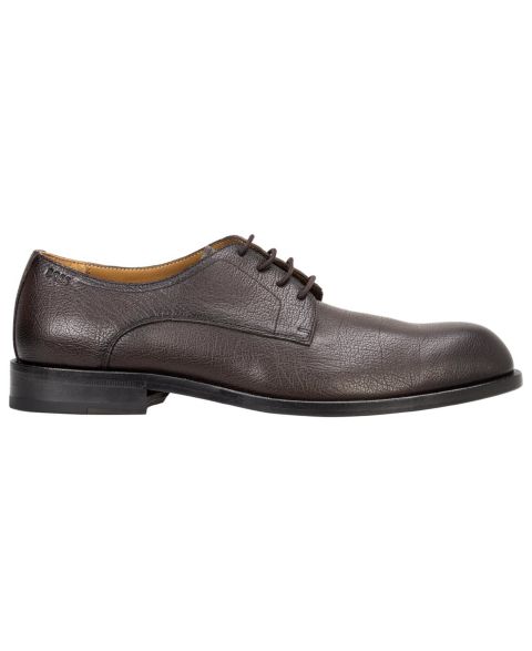 Обувь Hugo Boss Men's Lace-Up Dress Shoes, цвет: Тёмный коричневый