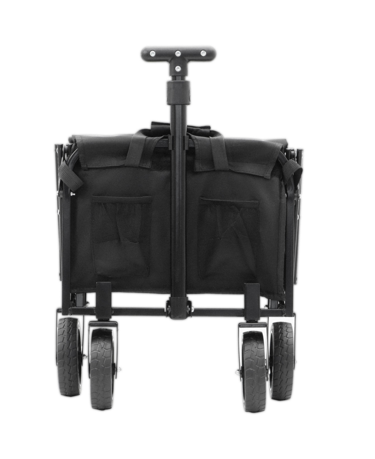 Mondawe Expandable Dual-Layer Storage Wagon Utility Carts w/ 225LBS Capacity, 360° All-Terrain Wheels