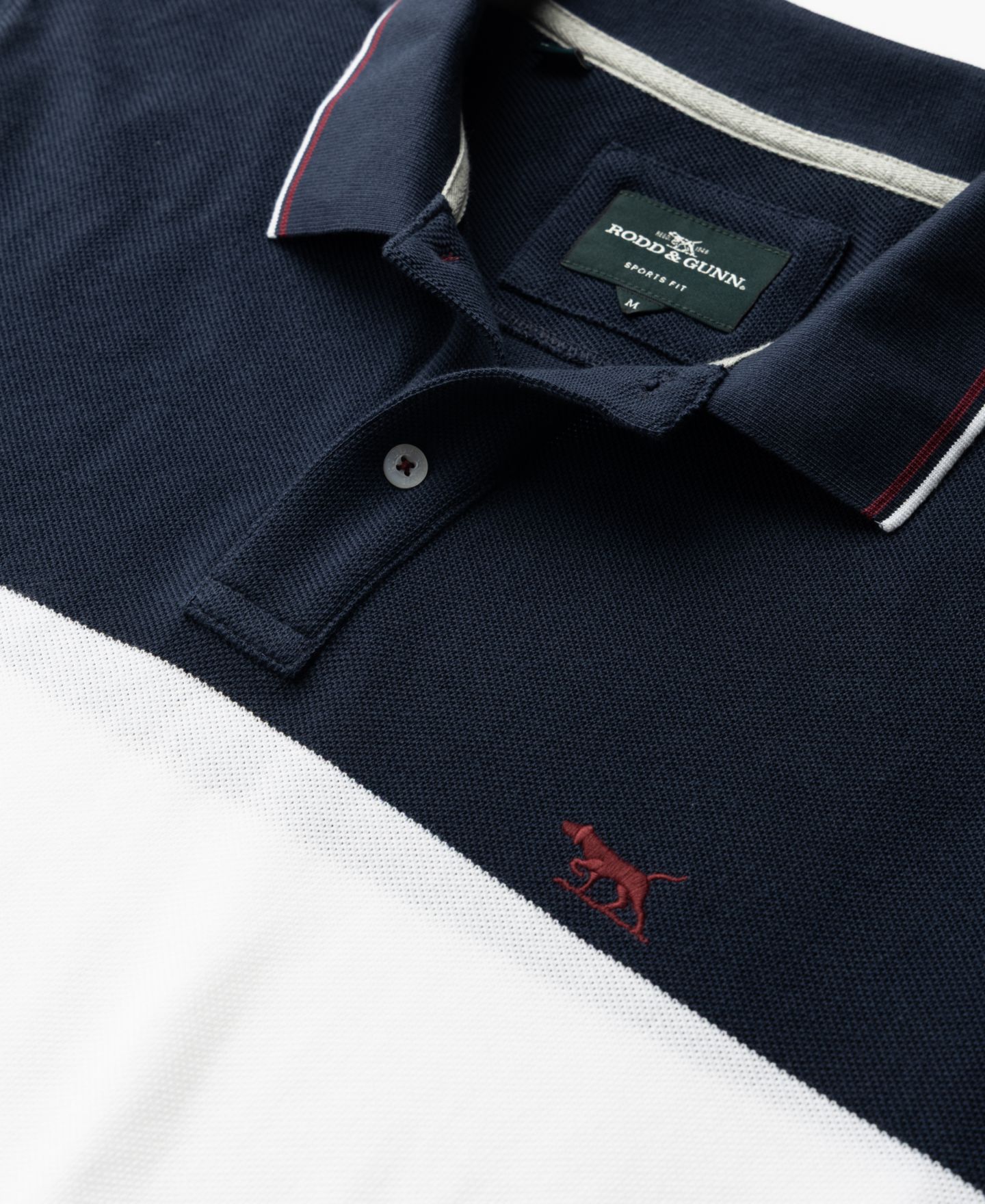 Мужское поло Rodd & Gunn Home Bay Sport Fit Polo Shirt, цвет: Тёмно-зелёный — фото 3