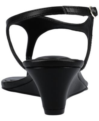 Women's Kathryn Ankle Strap Low Wedge Sandals