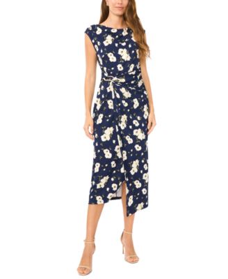 Women's Boat Neck Midi Dress