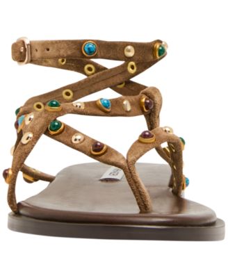 Women's Mathis Embellished Strappy Flat Sandals