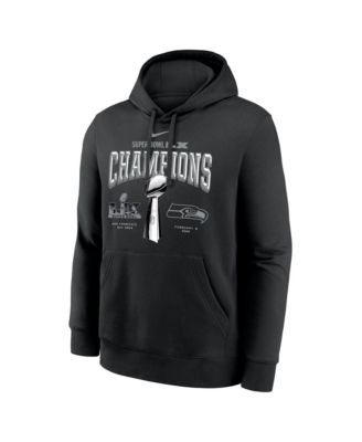 Men's Black Seattle Seahawks Super Bowl LX Champions Locker Room Trophy Collection Hoodie