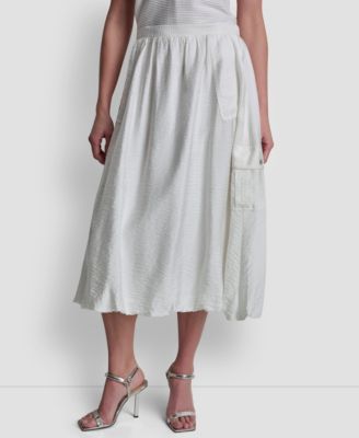 Women's Pull-On Bubble Hem Cargo Skirt