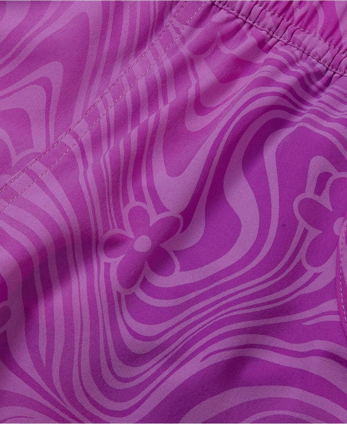 Lands' End Girls Chlorine Resistant Magic Print Board Swimsuit Shorts