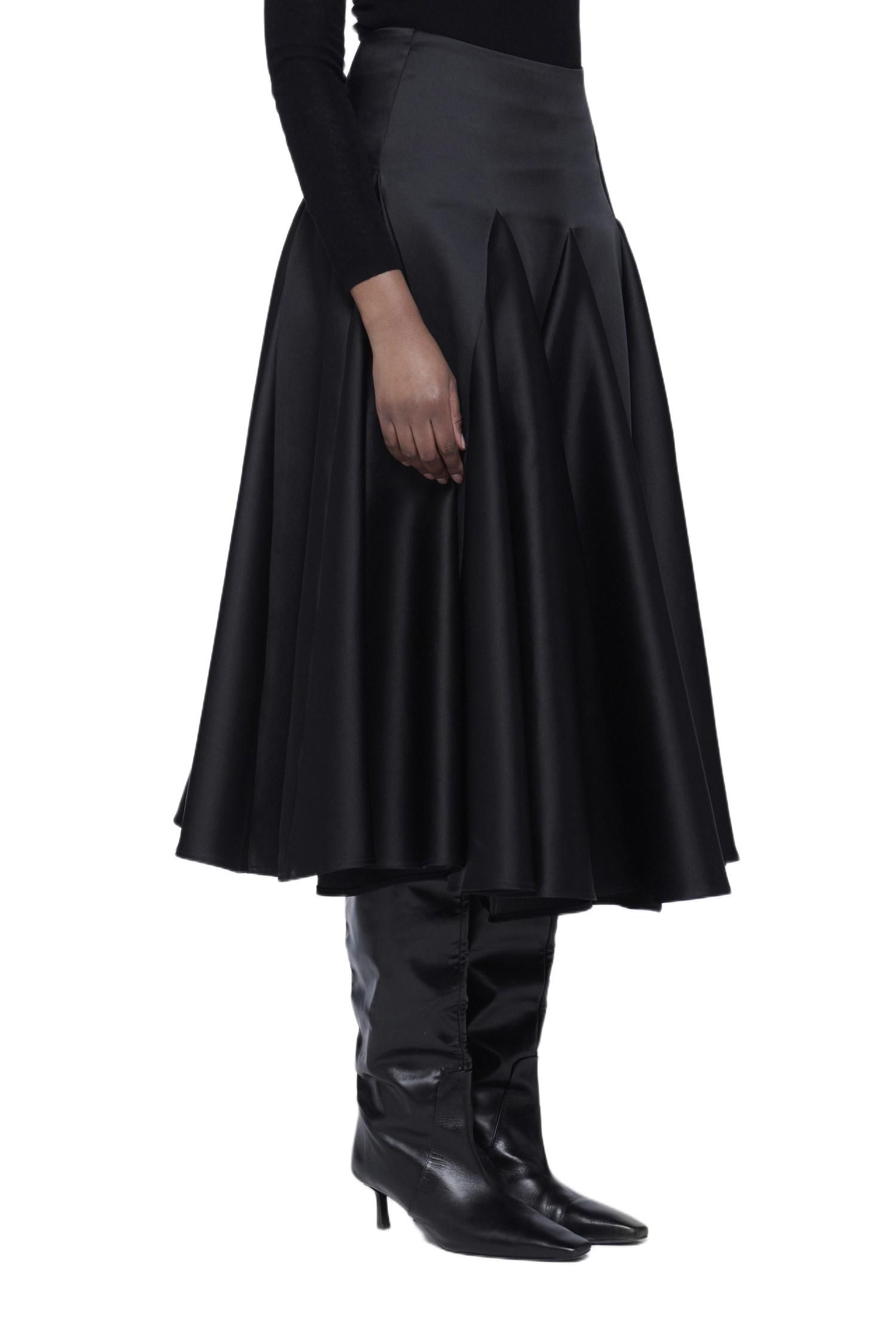 Women's Flared Godet Skirt