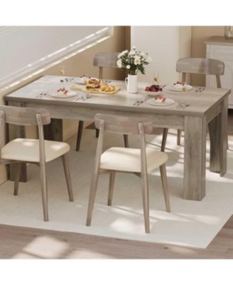 Kitchen Dining Table for 4-6 Farmhouse Dinner Kitchen Table for Dining Room, Home Office, Living Room