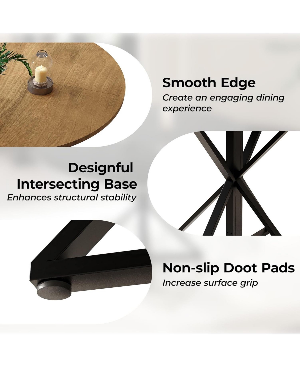 Kitchen Table Round Dining Table for 4 Farmhouse Kitchen Table Circle Dinner Table