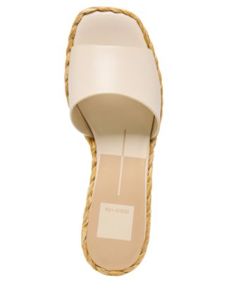 Women's Dixi Slide-Low Raffia Heel Dress Sandals