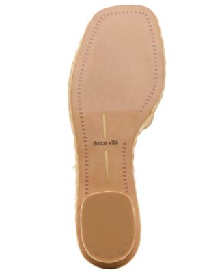 Women's Dixi Slide-Low Raffia Heel Dress Sandals