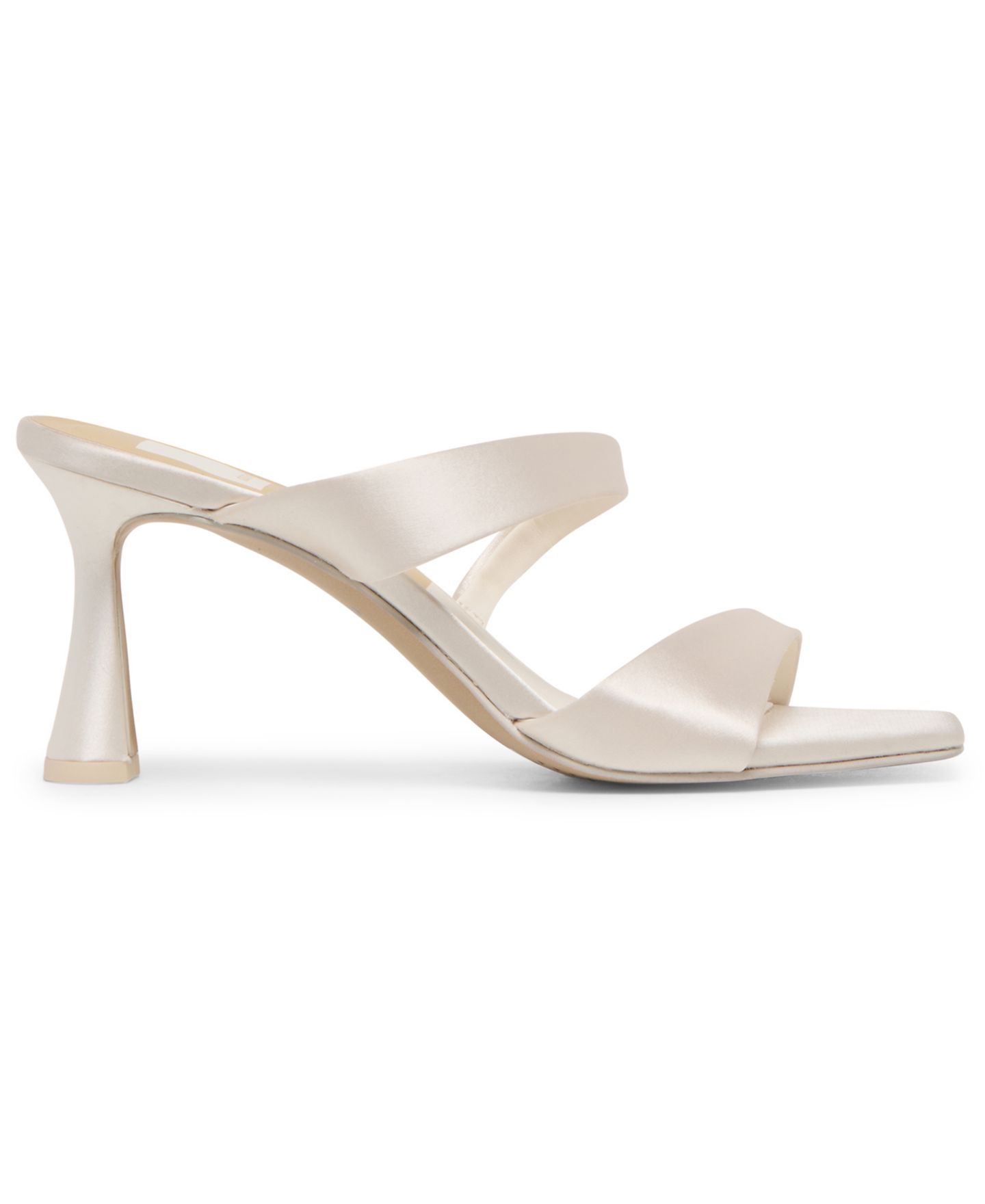 Женские сандалии Dolce Vita Icelyn Strappy Double Band High Heel Dress Sandals, цвет: Слоновая кость атласный — фото 2