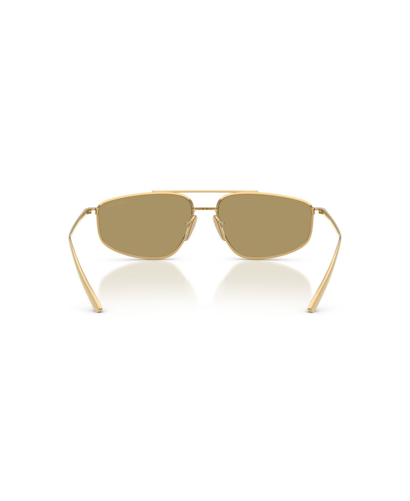 Женские солнцезащитные очки PRADA Rectangle Sunglasses, PR C51S, цвет: Золотой — фото 5
