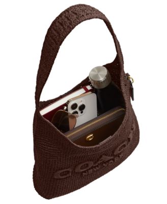 Brooklyn Medium Straw Shoulder Bag 28