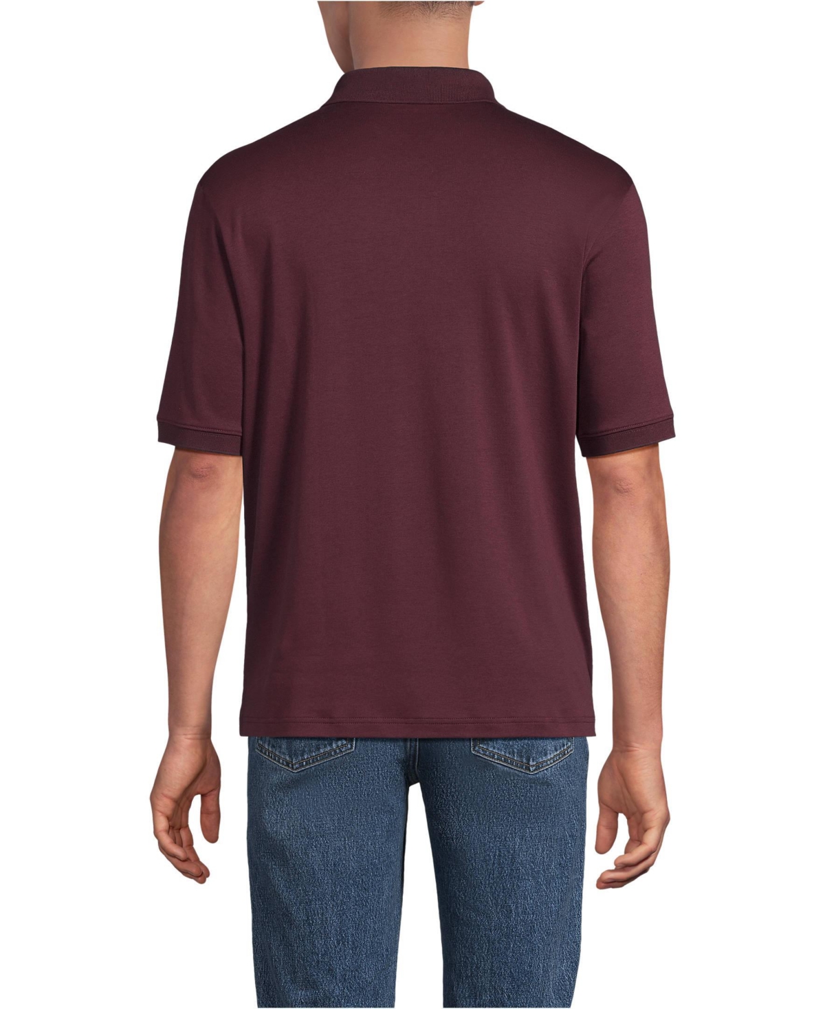 Lands' End Men's Tall Short Sleeve Cotton Supima Polo Shirt