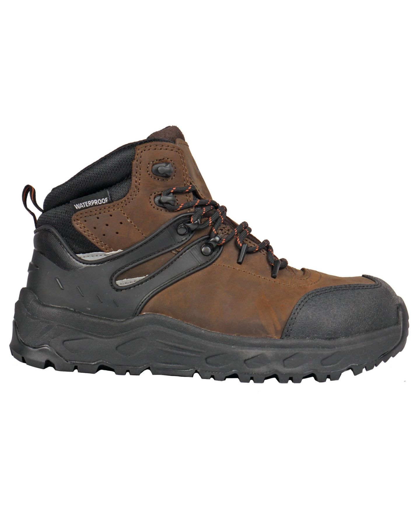 Мужские кроссовки Hoss Boot Company Buster Low Composite Toe Athletic Work Shoe, цвет: Коричневый / Чёрный — фото 2
