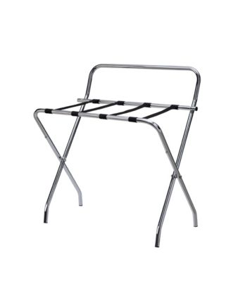 Folding Luggage Rack with Nylon Straps