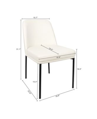 Loft Faux Leather Upholstered Dining Side Chairs, Set of 2