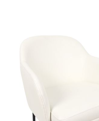 Loft Faux Leather Upholstered Dining Armchairs, Set of 2