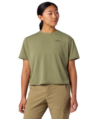Women's Air Exchange UPF 50 Crew Short Sleeve Ribbed Collar T-Shirts