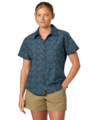 Women's Air Exchange UPF 40 Novelty Short Sleeve Camp Collar Shirt