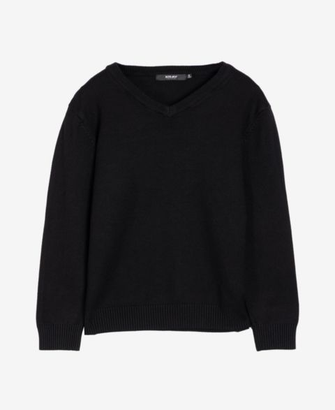 Свитер XRAY Basic V-Neck для мальчиков, цвет: Чёрный