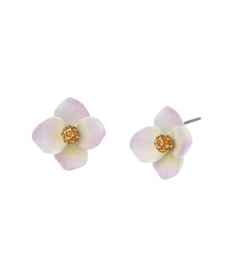 Faux Stone Betsey's Bouquet Flower Stud Earrings