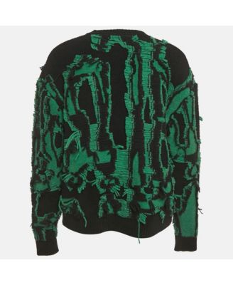 Women's Frayed Knit Crewneck Sweater