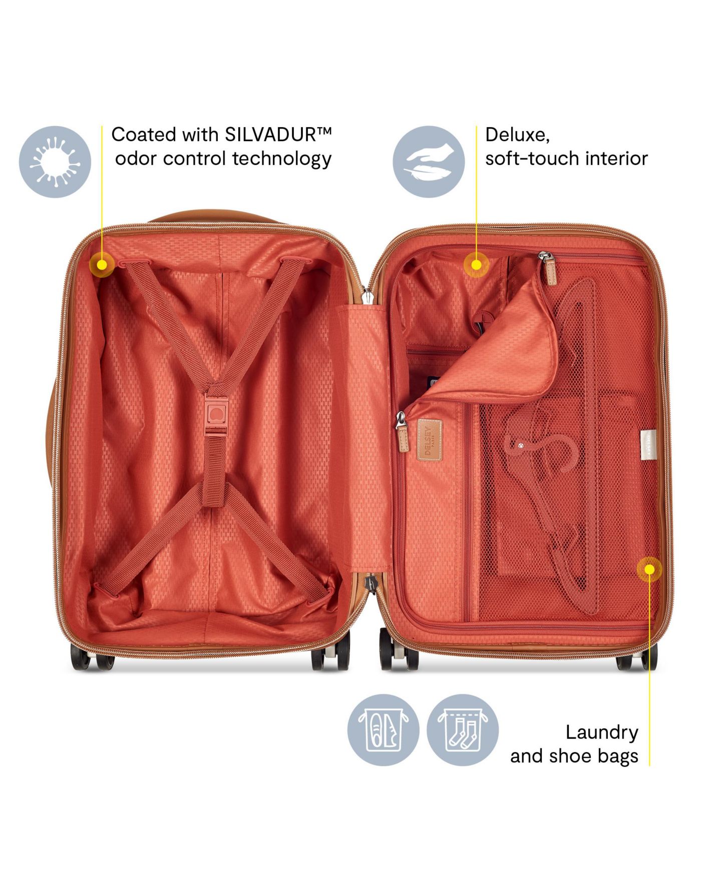 Чемодан Delsey Paris Delsey Chatelet Air 2.0 International Carry-on Spinner, цвет: Ангора — фото 3