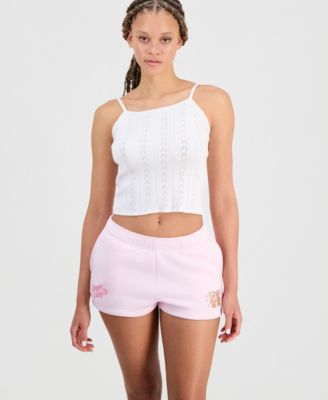 Juniors' Travel Together Fleece Shorts