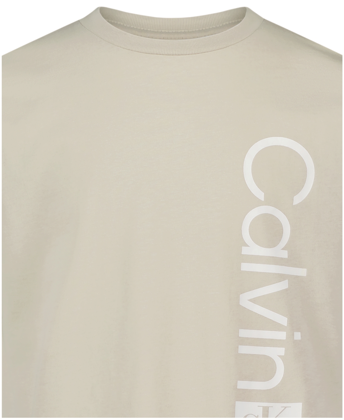 Calvin Klein Boys' 8-20 Vertical Ck Short-Sleeve Crewneck T-Shirt