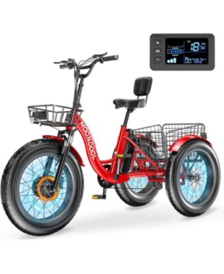 TK1 Fat Tire 500W All-Terrain Electric Tricycle for Adults, 20" x 4.0" Wheel