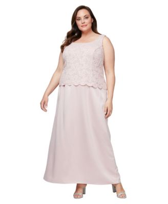 Plus Size Embroidered Jacket & Ball Gown