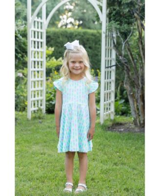 Toddler Girls Printed Knit Tulip Twirl Dress