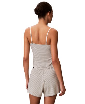 Women's Striped Pattern Sleep Shorts