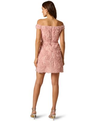 Women's Off-The-Shoulder Soutache Short Dress