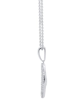 Diamond Pendant Necklace (1 ct. t.w.) Set in Sterling Silver 