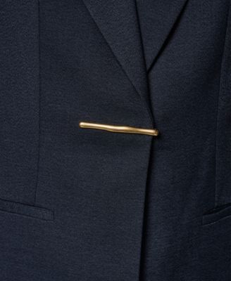 Women's Notch Lapel Padded Shoulder Blazer