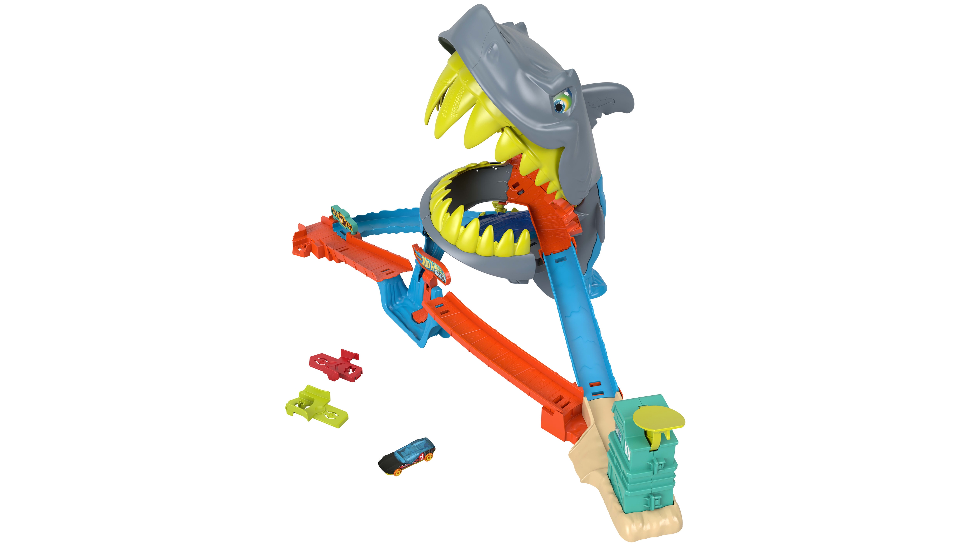 Hot Wheels City Shark Chomp Beach Playset