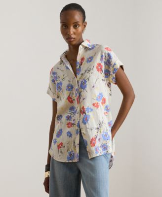 Petite Broono Floral Short-Sleeve Shirt