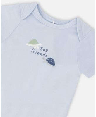 Baby Boys Evolutive Cotton Jersey Onesie