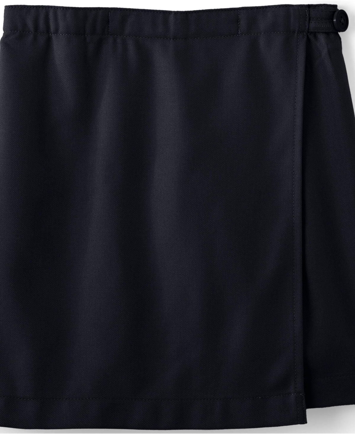 Lands' End Big Girls School Uniform Solid A Line Tab Skort