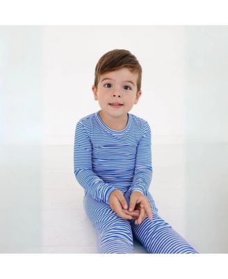 Baby Boys Cobalt Stripe Pajama Set