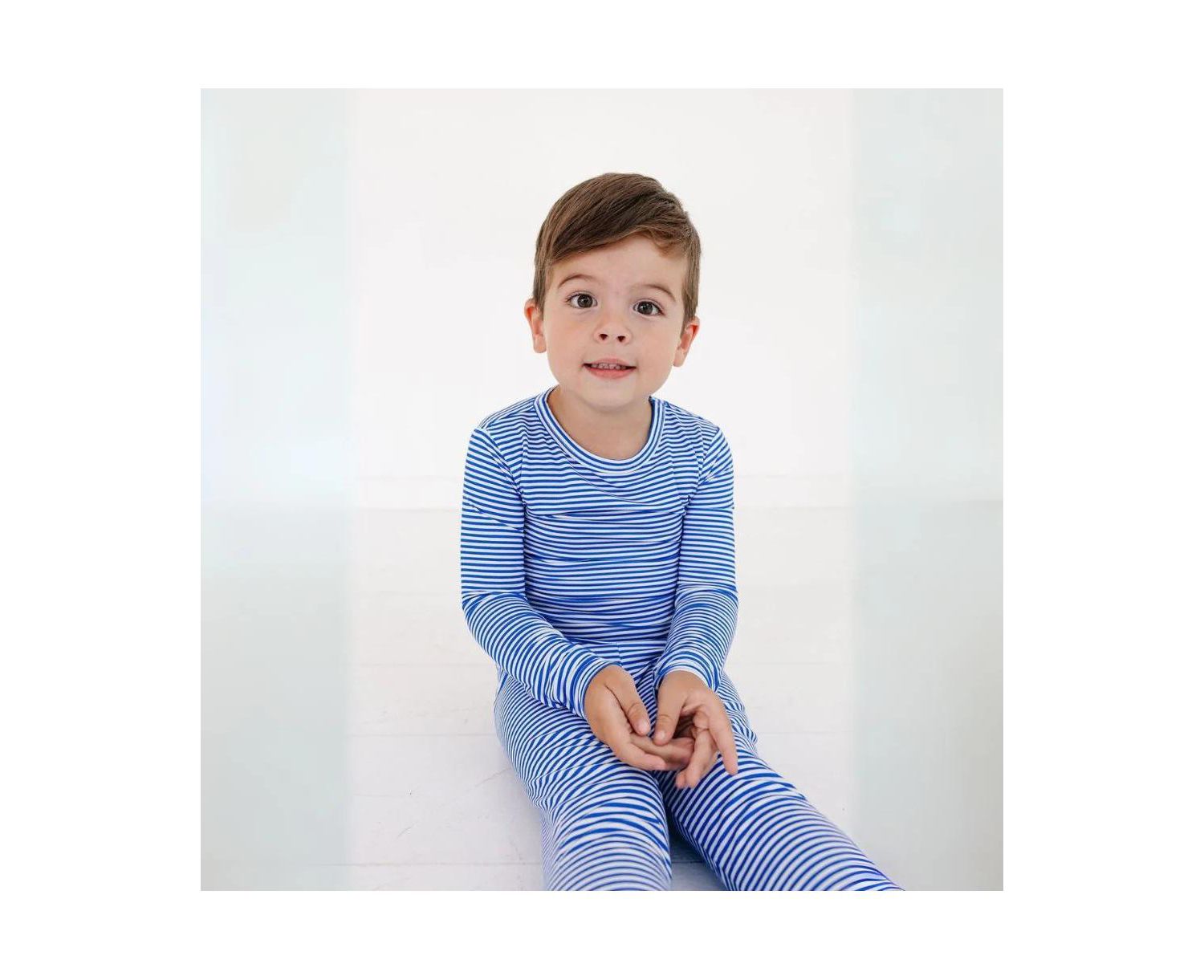 Baby Boys Cobalt Stripe Pajama Set