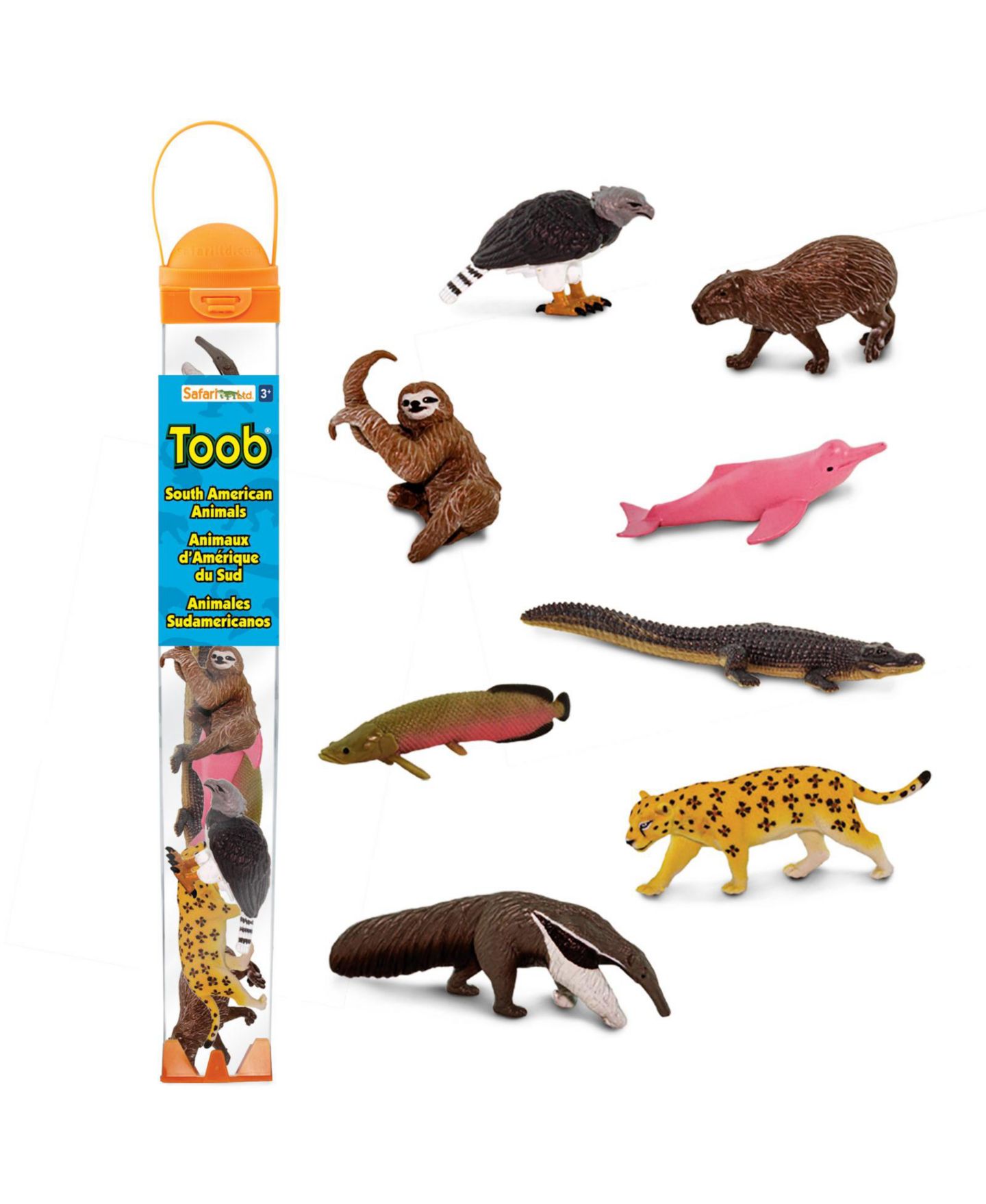 Детские фигурки Safari Ltd. South American Animals 8-Piece Figurine Set, от 3 лет — фото 1