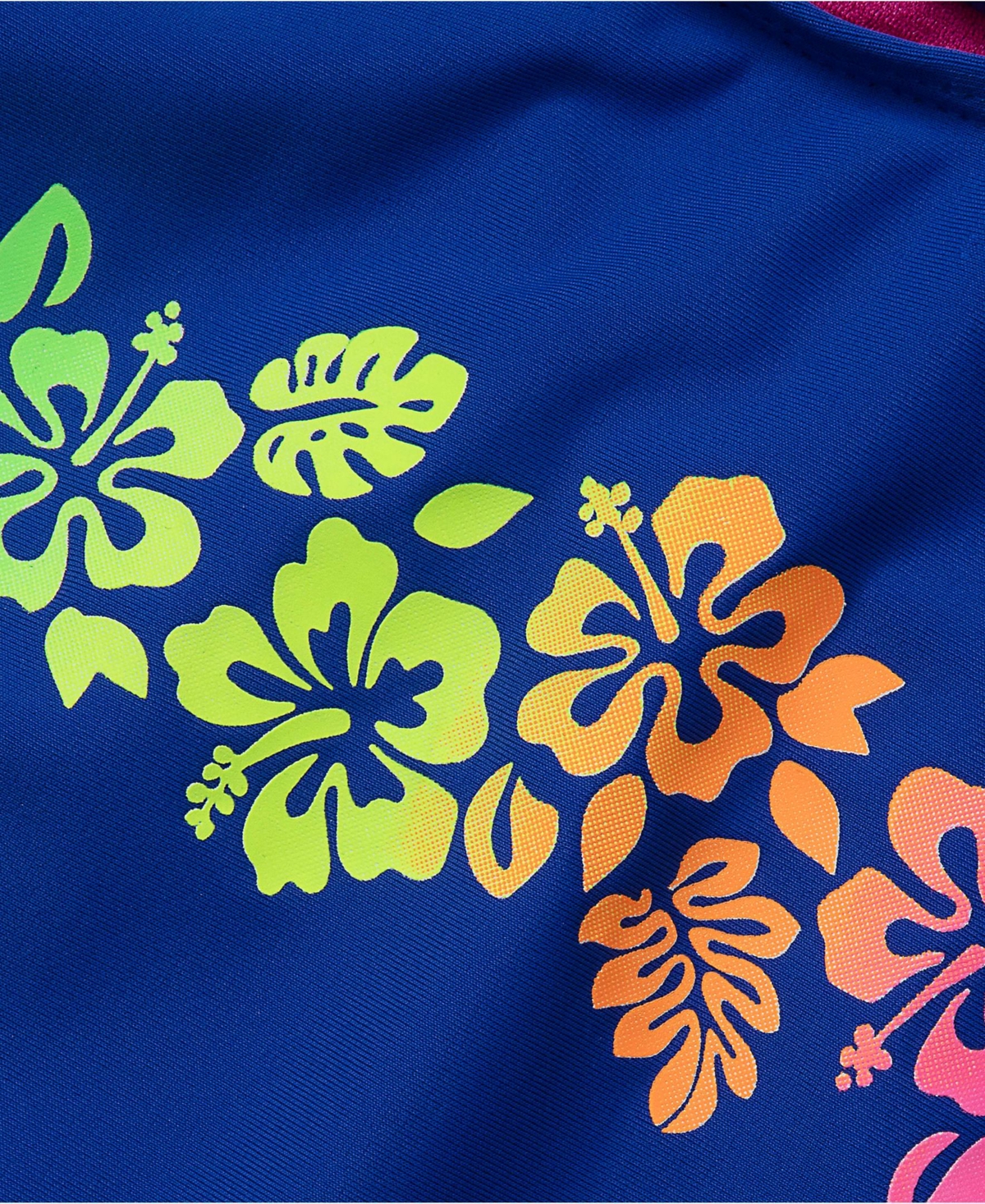 Lands' End Girls Chlorine Resistant Sporty Racer Back One Piece Swimsuit