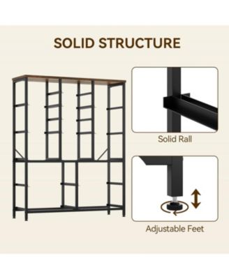 48" H Tall Dresser with 15 Drawers, Fabric Storage Dresser with Steel Frame & Wood Top, Sturdy Dressers for Bedroom, Closet, Hallway