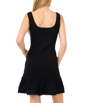 Women's Pointelle Scoop Neck Sleeveless Dress